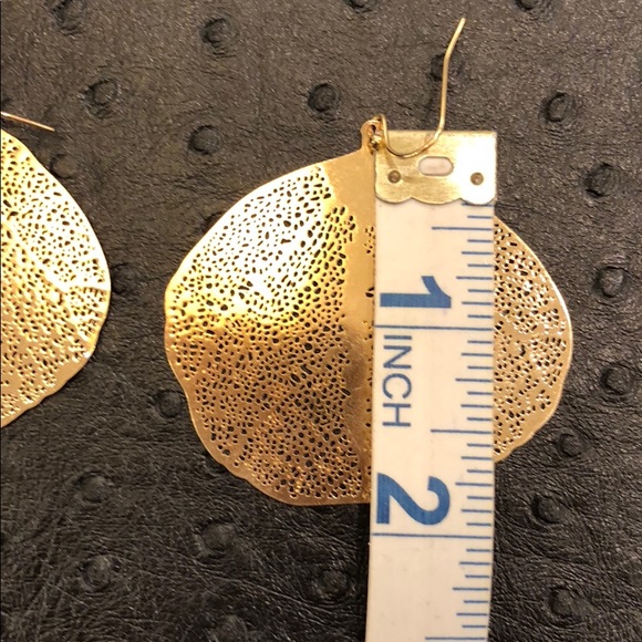 Gold Filigree Earrings - Picture 3 of 6